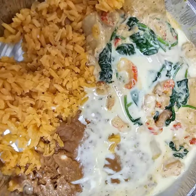 Seafood Enchiladas.