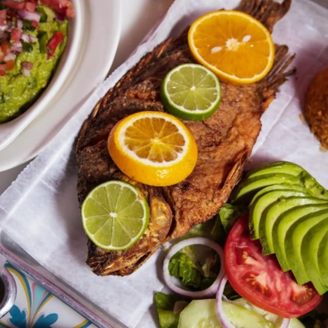 Whole Fried Fish (Mojarra).